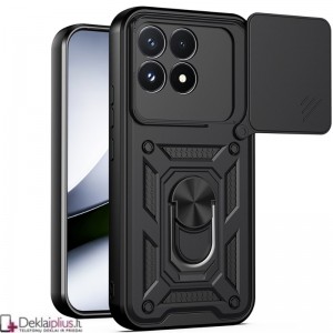 5in1 smūgiams atsparus dėklas su žiedu ir kameros apsauga (Xiaomi Poco F9 Pro)